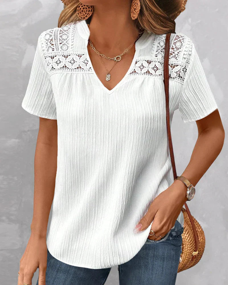 Women's Summer Dress — Elegant Relaxed-Fit Day Dress with Classic Detailing for Warm Weather & Garden Parties | Koossa