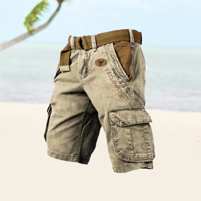 Men's Cargo Shorts — Relaxed Fit Casual Shorts with Multiple Pockets for Everyday Wear & Outdoor Activities | Koossa