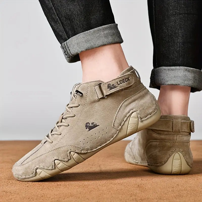 Men's Waterproof High-Top Boots — Elastic Slip-On Chelsea Boots for Outdoor & Casual Wear | Koossa