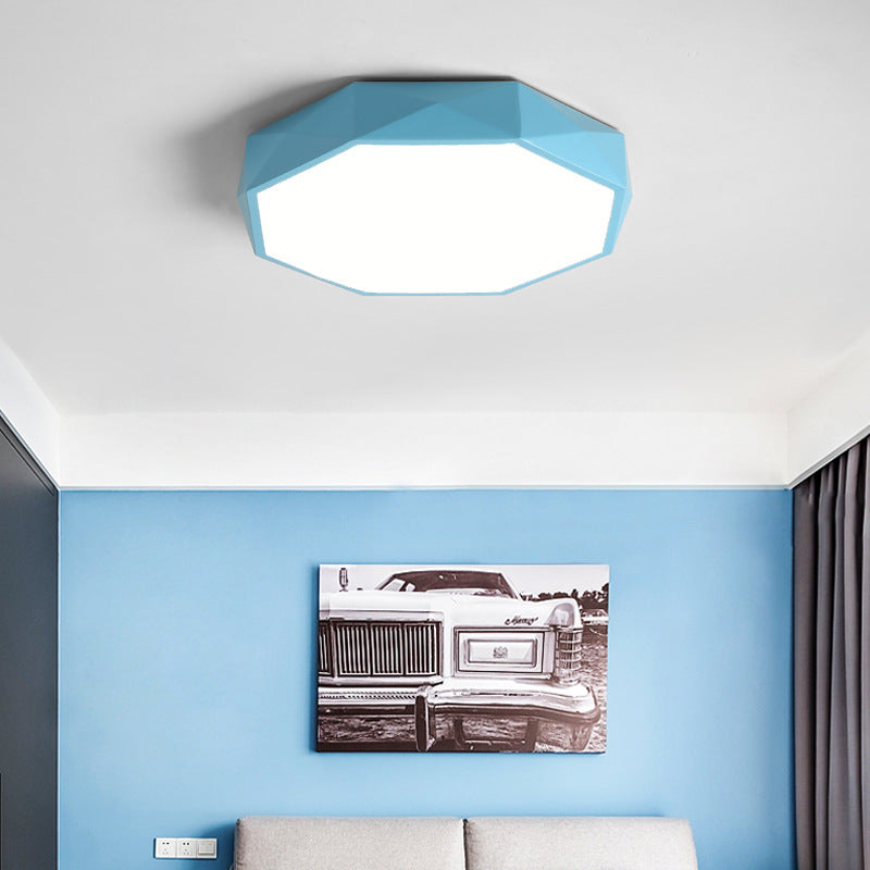 Plafonnier LED scandinave abstrait en acryle et fer pour salon chambre couloir lumière chaleureuse moderne | Koossa