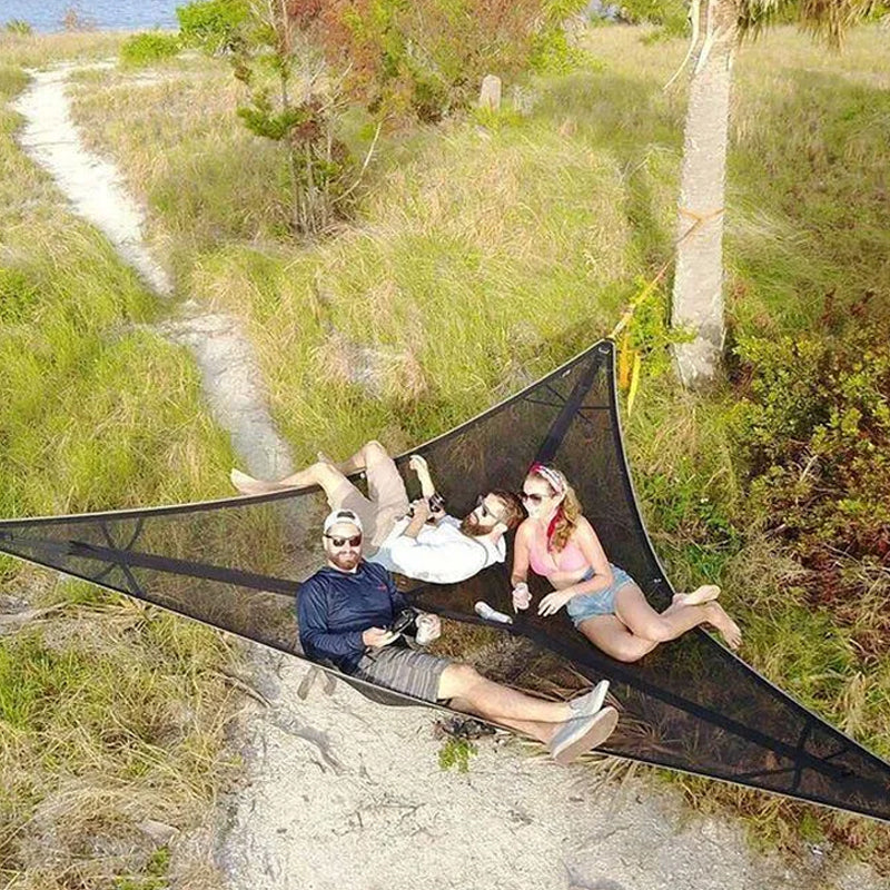 Triangle Camping Hammock for Multiple People — Outdoor Family Hammock for Adventures & Group Expeditions | Koossa