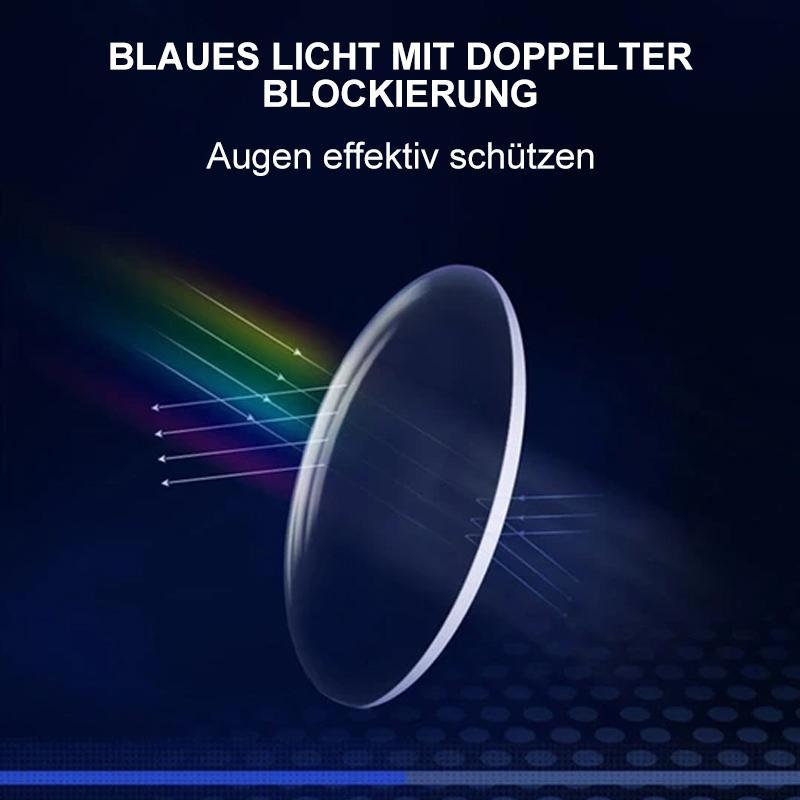 Foldable Reading Glasses with Blue Light Filter, Lightweight Titanium Frame, Silver, Spring Hinges, Compact Readers for Travel & Office | Lonoma