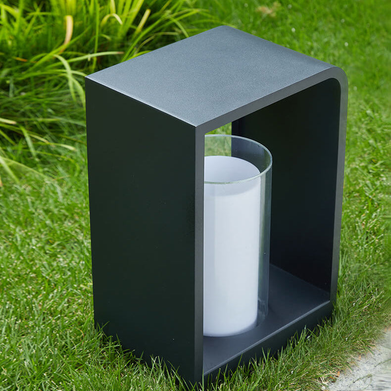 Outdoor Pathway Light Modern Square LED Post Lamp Warm Lighting for Yard Patio Driveway Garden Landscape Bollard Fixture | Lonoma