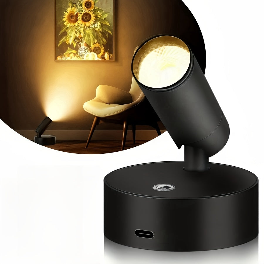 Spot LED Sans Fil Rechargeable Dimmable Éclairage d'Accent Intérieur Autonome USB Tactile Ambiance Design | Koossa