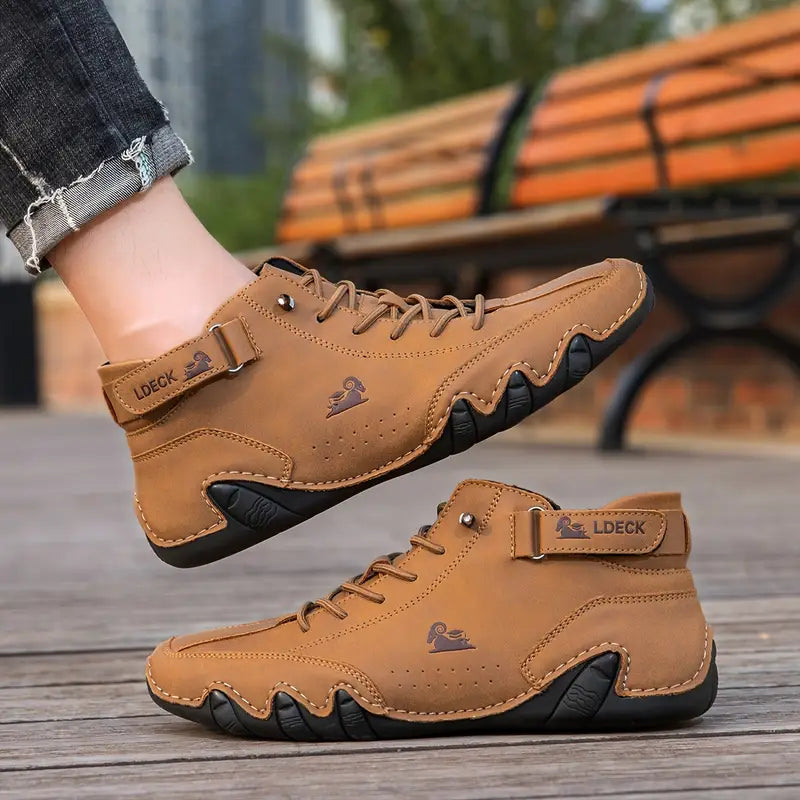 Men's Waterproof High-Top Boots — Elastic Slip-On Chelsea Boots for Outdoor & Casual Wear | Koossa