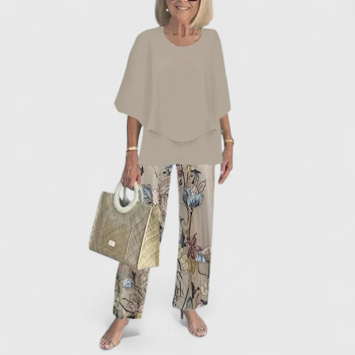 Women's Relaxed Two-Piece Co-Ord Set in Lightweight Fabric for Effortless Everyday Style and Smart Casual Occasions | Koossa