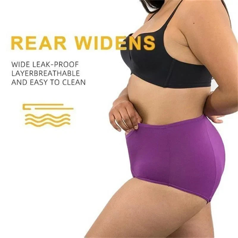 High-Waisted Leak-Proof Period Underwear for Women, Absorbent Washable Reusable Briefs for Heavy Flow, Postpartum & Light Bladder Leaks | Lonoma