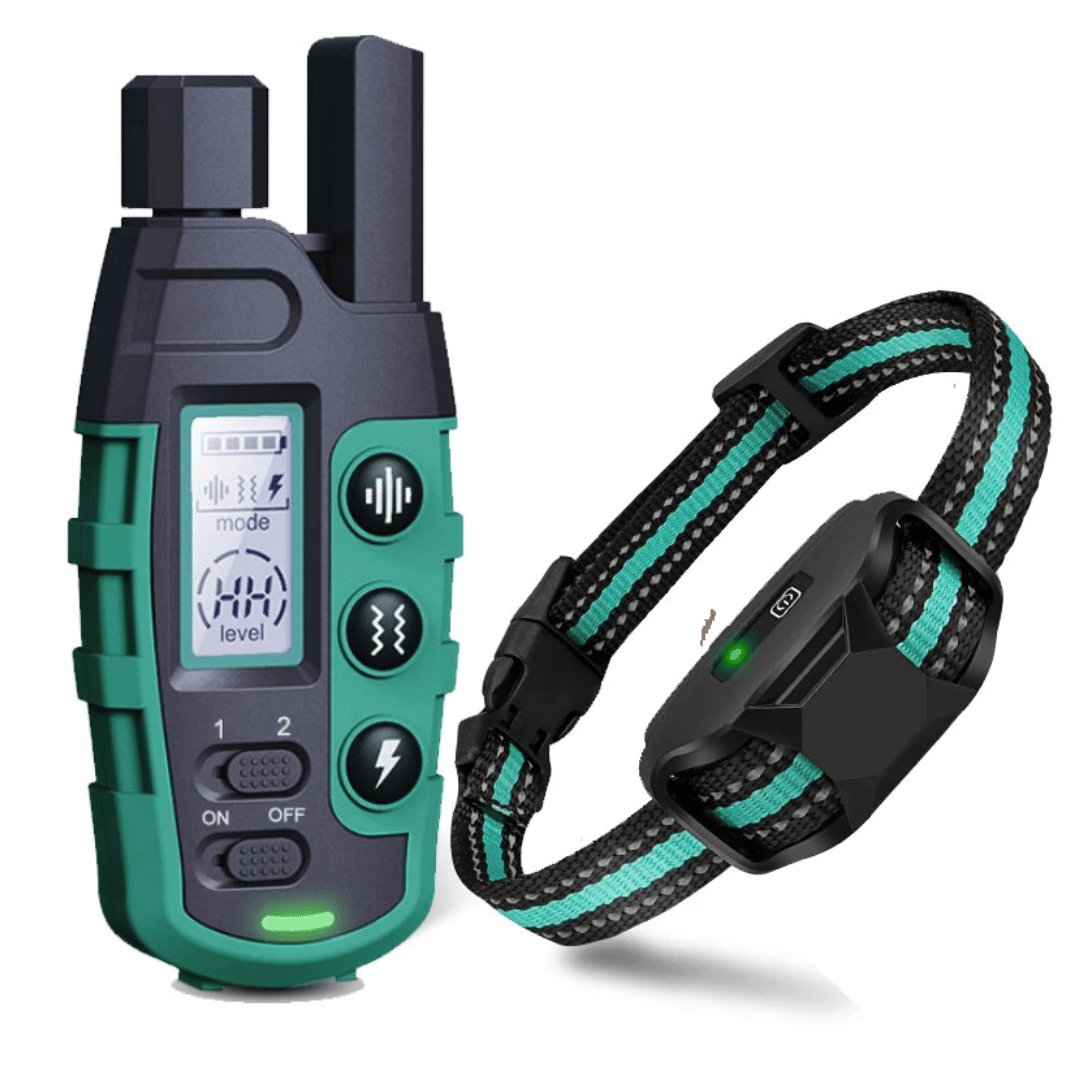 Dog Training Collar 1000m Remote Rechargeable Waterproof Sound Vibration Static Small Medium Large E-Collar Recall Off-Lead Control | Koossa