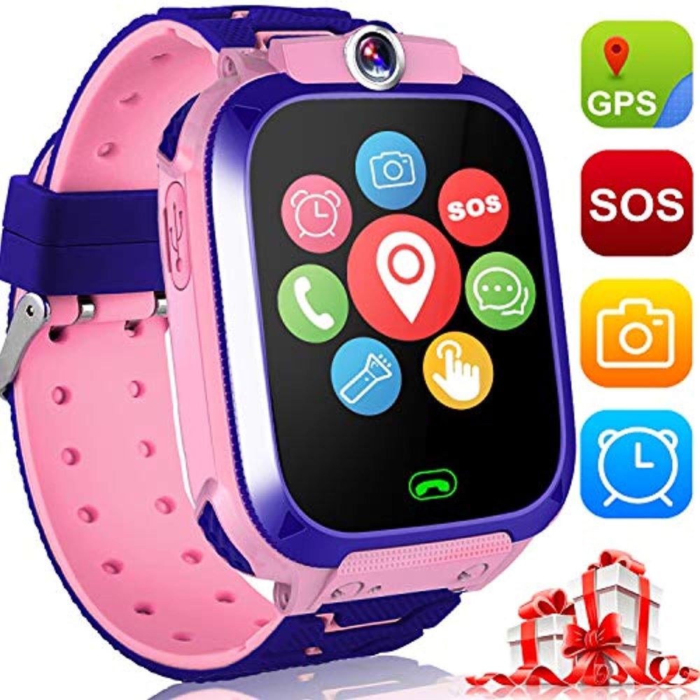 Kids GPS Smartwatch with Two-Way Calling, Camera & SOS Button, Phone Watch for Boys & Girls Ages 4+, School & Outdoor Play | Lonoma