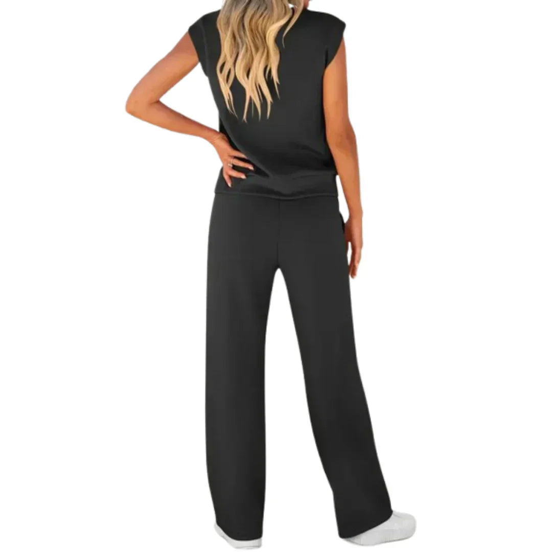 Women's Soft Jersey Lounge Co-ord Set in Nine Colours for Relaxed Summer Days and Comfortable Weekend Wear | Koossa