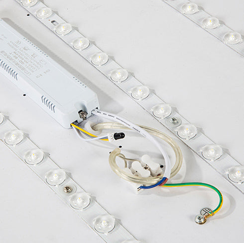 Plafonnier LED scandinave abstrait en acryle et fer pour salon chambre couloir lumière chaleureuse moderne | Koossa
