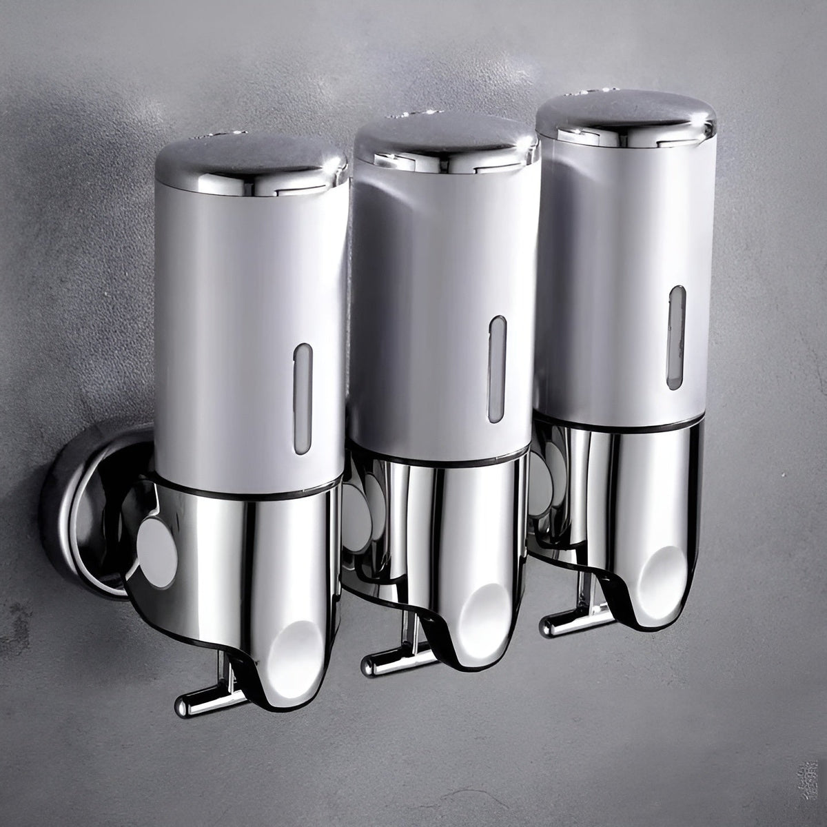 Wall Mount Soap Dispenser 17 fl oz Stainless Steel Chrome Finish for Bathroom Kitchen Shower Single Double Triple Pump | Lonoma