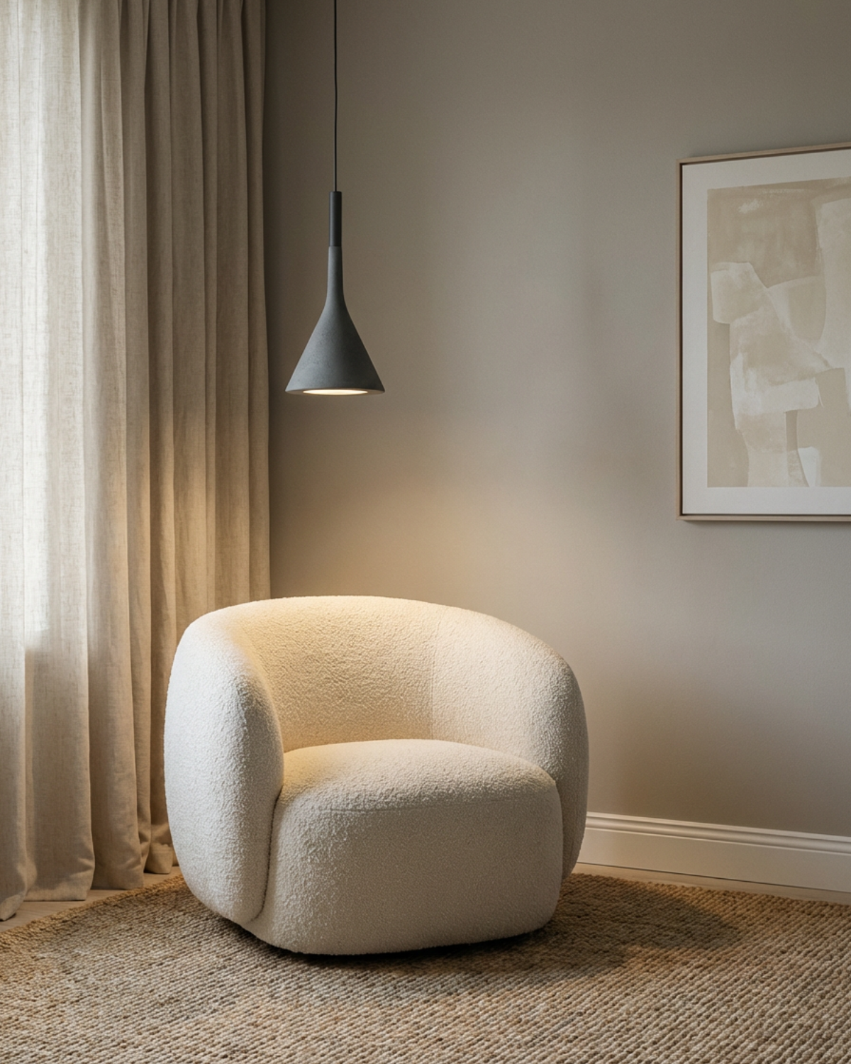 Lampe Suspendue Conique Métal Orientable Éclairage Ciblé Salle à Manger Bureau Ambiance Minimaliste Intérieur | Koossa