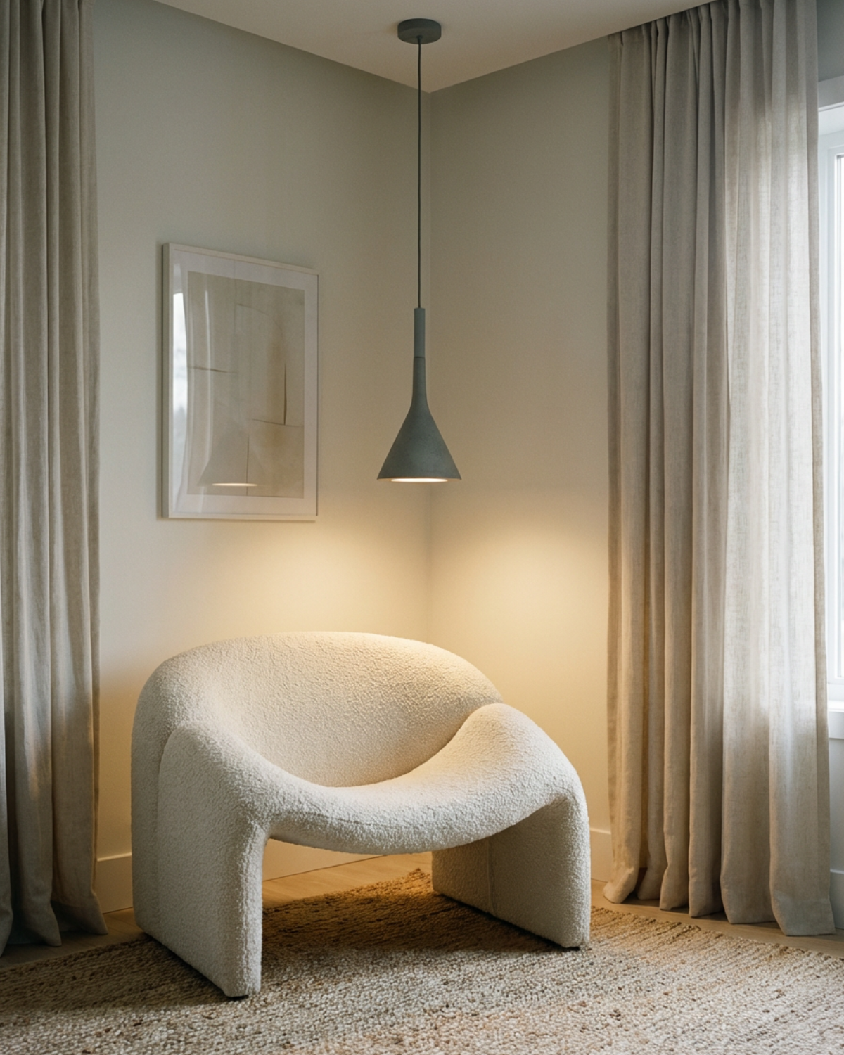 Lampe Suspendue Conique Métal Orientable Éclairage Ciblé Salle à Manger Bureau Ambiance Minimaliste Intérieur | Koossa