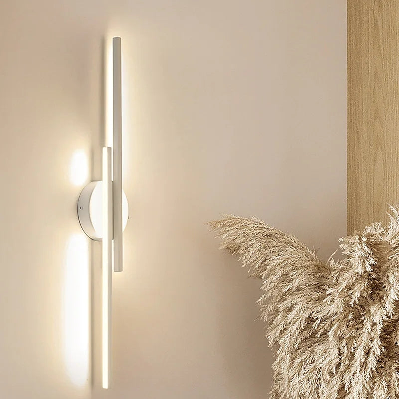 Contemporary Metal LED Wall Sconce with Disc Accent, Hardwired Indoor Light Fixture for Bedrooms, Hallways, and Modern Living Spaces | Lonoma