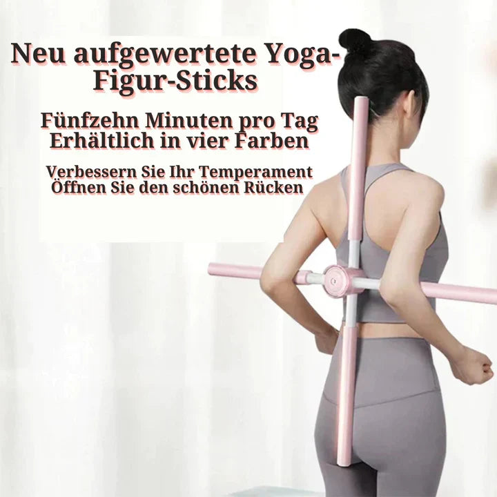 Bâton de Yoga Correcteur de Posture pour Dos Droit et Épaules Ouvertes — Barre Ajustable Maison et Bureau | Koossa