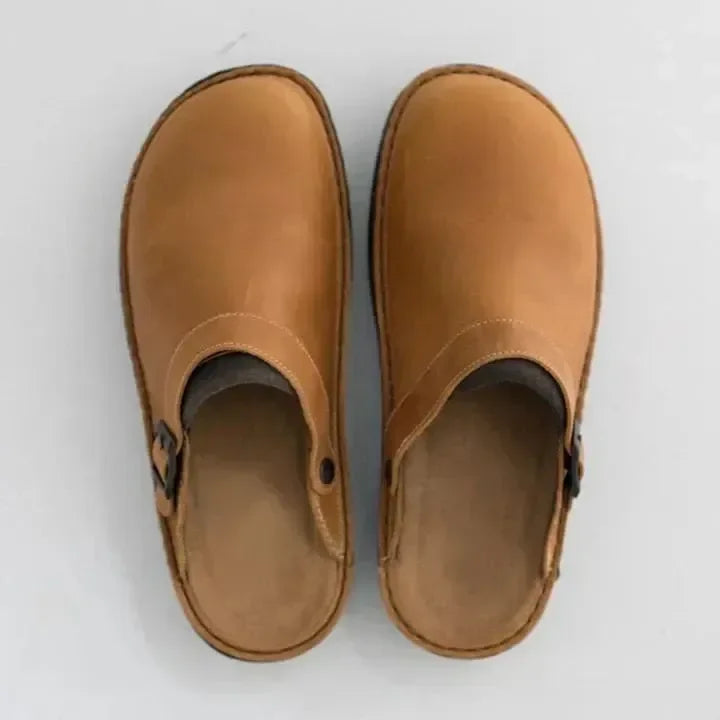 Men's Classic Slip-On Clogs with Adjustable Buckle — Comfortable Everyday Footwear for Work and Leisure | Koossa