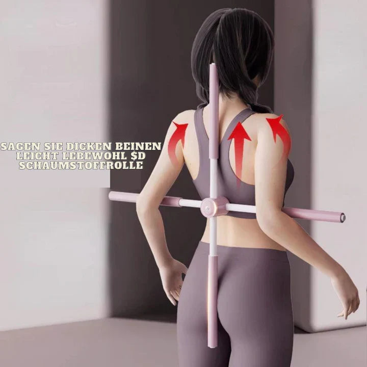 Bâton de Yoga Correcteur de Posture pour Dos Droit et Épaules Ouvertes — Barre Ajustable Maison et Bureau | Koossa