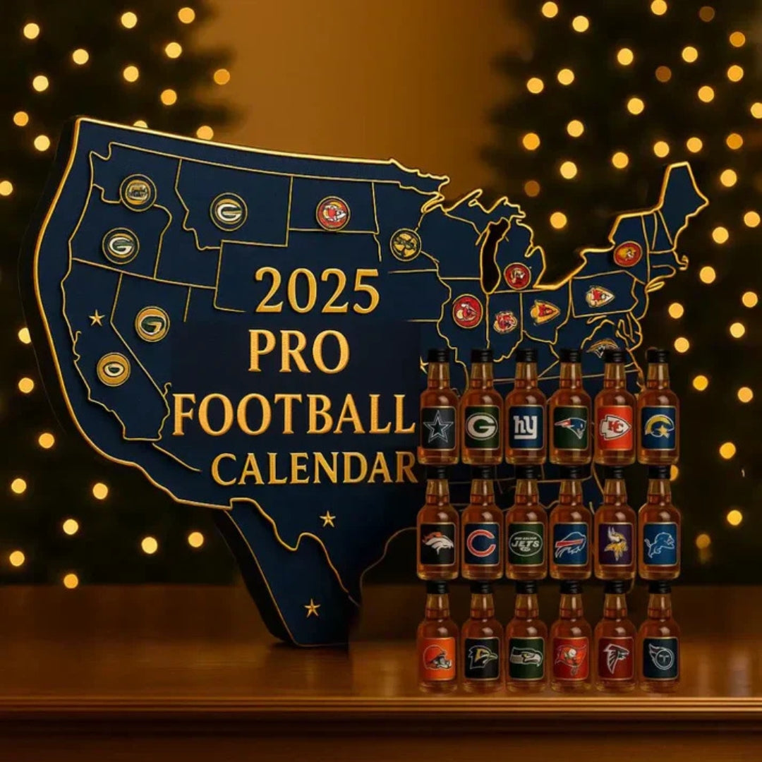 Decorative Spirit Bottle Advent Calendar 24 Days Holiday Countdown Display with Miniature Collectible Ornaments for Christmas Tree Decoration | Lonoma