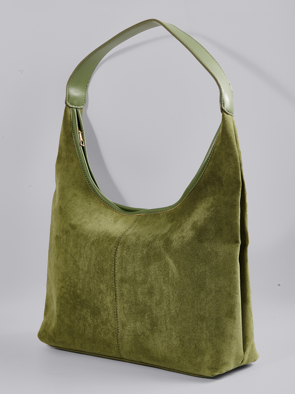 Slouchy Suede-Effect Hobo Bag with Single Shoulder Strap for Everyday Elegance and Effortless Winter Style | Koossa