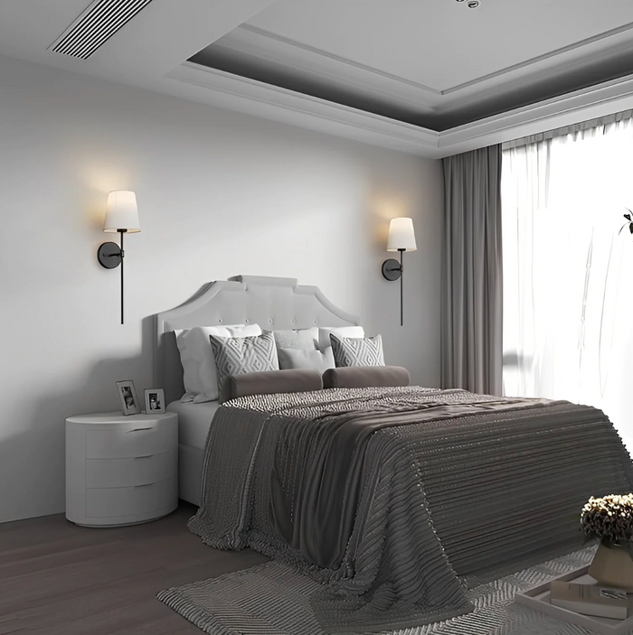 Applique murale LED rechargeable USB métal sans fil pour couloir escalier chambre installation facile design moderne | Koossa