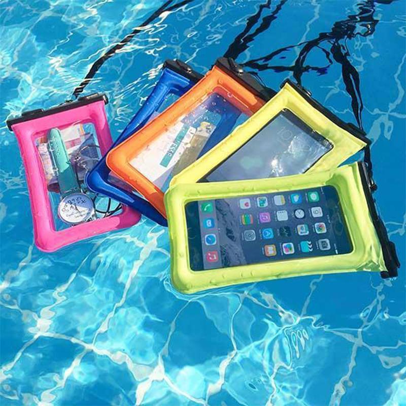 Housse étanche flottante avec cordon réglable pour téléphone portable étanche submersible jusqu'à 30 m de profondeur | Koossa
