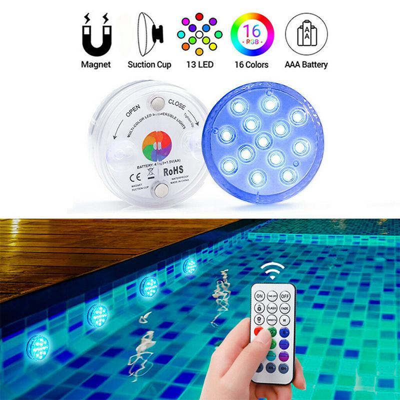 Projecteur LED immergeable multicolore IP68 pour piscine bassin aquarium éclairage aquatique décoratif | Koossa