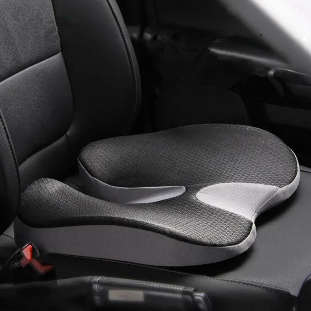 Coussin d'Assise Ergonomique en Mousse à Mémoire de Forme Respirant Antidérapant Housse Lavable Confort Bureau | Koossa