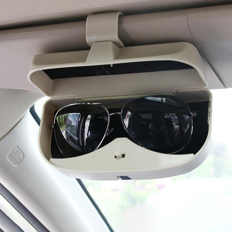 Eyewear Organizer for Car Visor – Magnetic Clip-On Holder with Card Slots – Soft Interior Protects Glasses in Vehicle | Lonoma