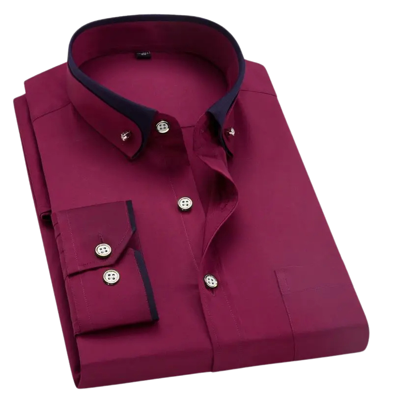 Men's Non-Iron Business Shirt with Stretch — Classic Formal Shirt for Office & Professional Occasions | Koossa