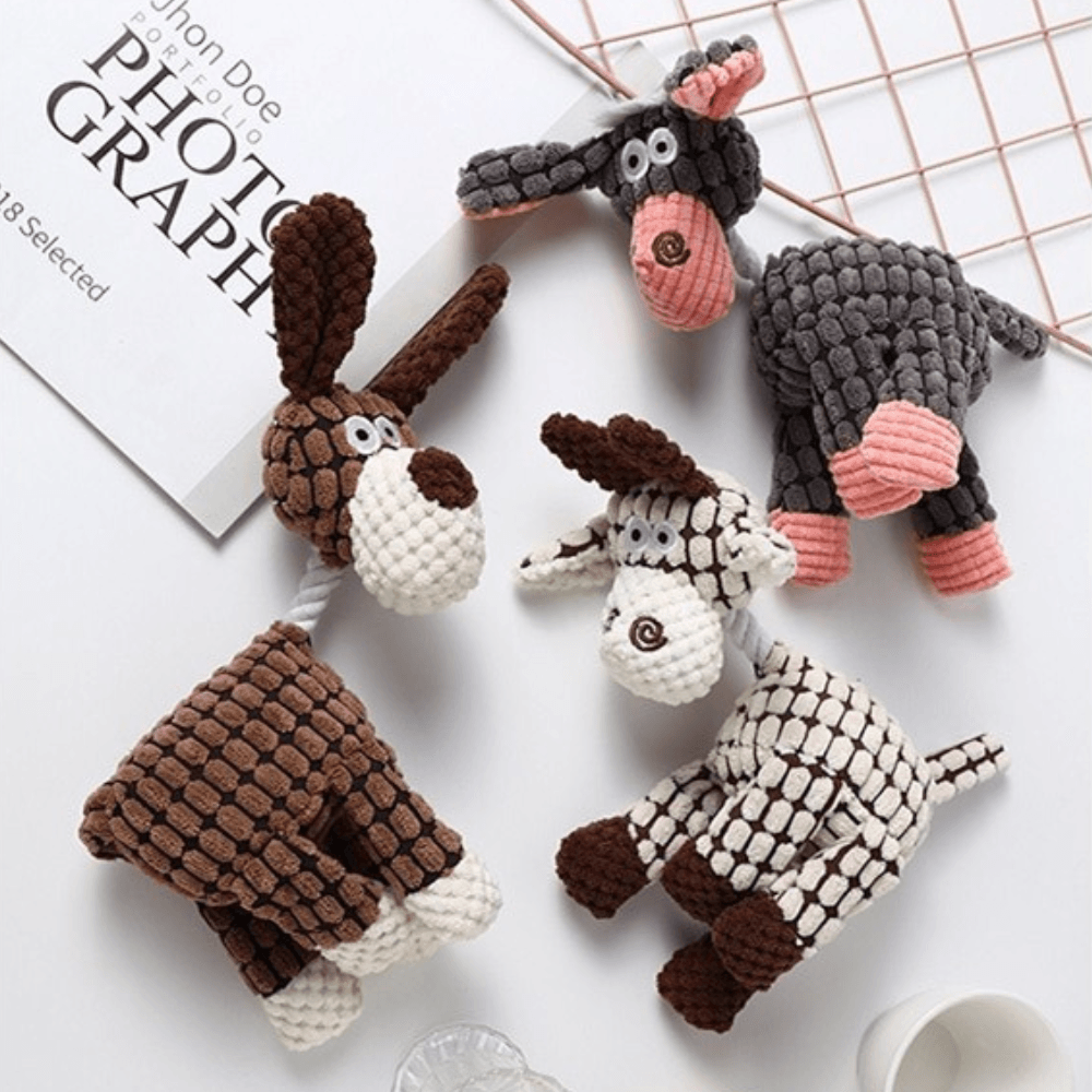 Interactive Plush Animal Toy for Dogs — Durable Bite-Resistant Pet Toy for Play & Fetch | Koossa