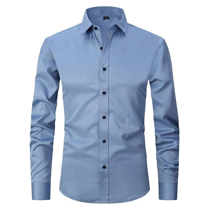 Men's Non-Iron Long Sleeve Shirt — Smart Casual Business Shirt for Office & Formal Occasions | Koossa