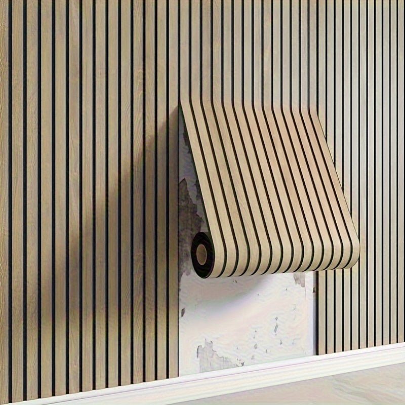 Panneaux muraux adhésifs aspect bois 3D pour chambre salon bureau décoration intérieure chaleureuse moderne | Koossa