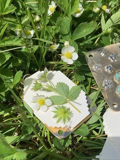 Compact Botanical Flower Press Kit for Crafts, Scrapbooking & Nature Lovers - Portable Metal Plant Presser with Blotting Papers | Lonoma