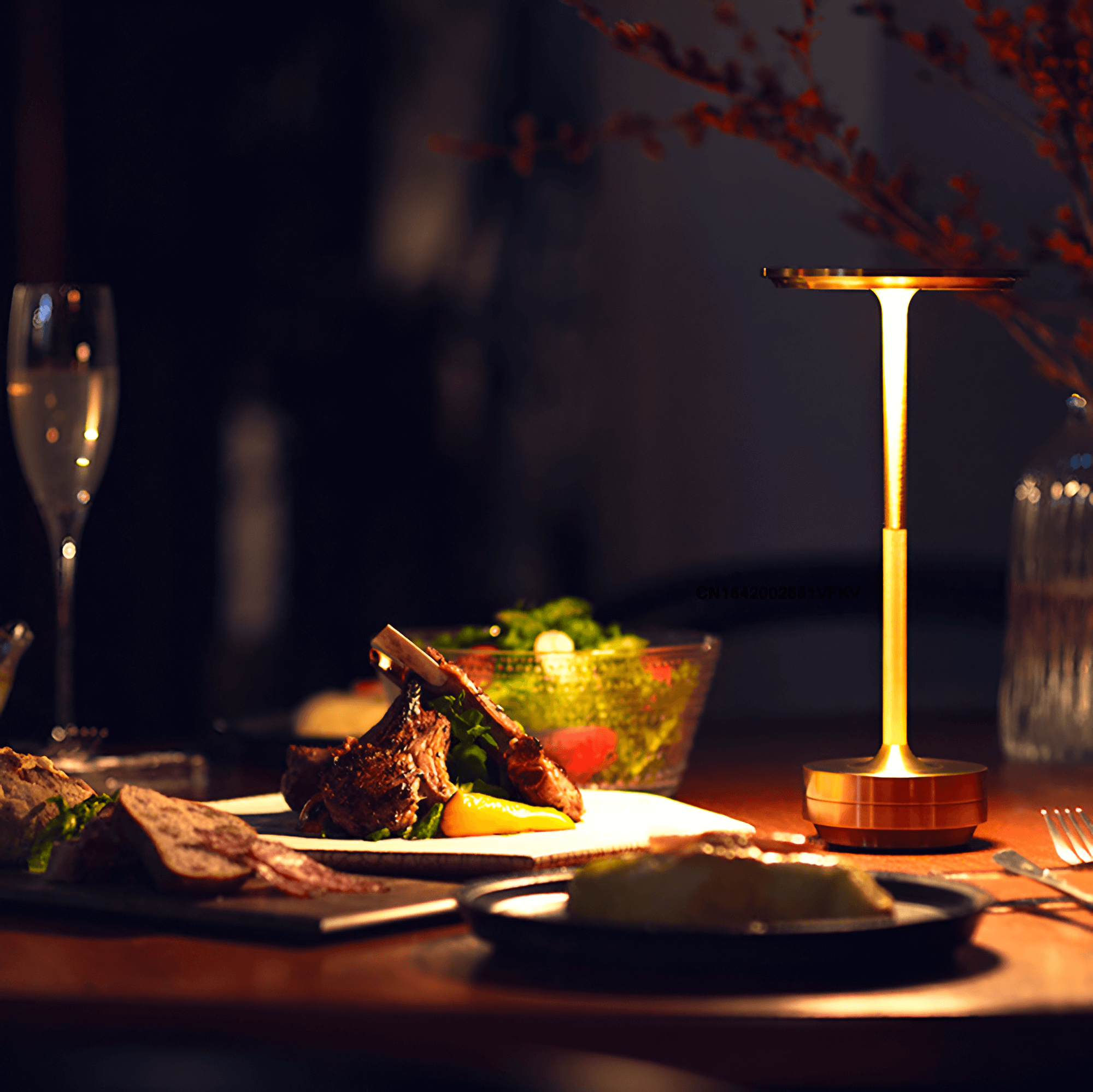 Lampe à poser sans fil tactile rechargeable dimmable LED ambiance élégante pour salon chambre terrasse extérieur | Koossa