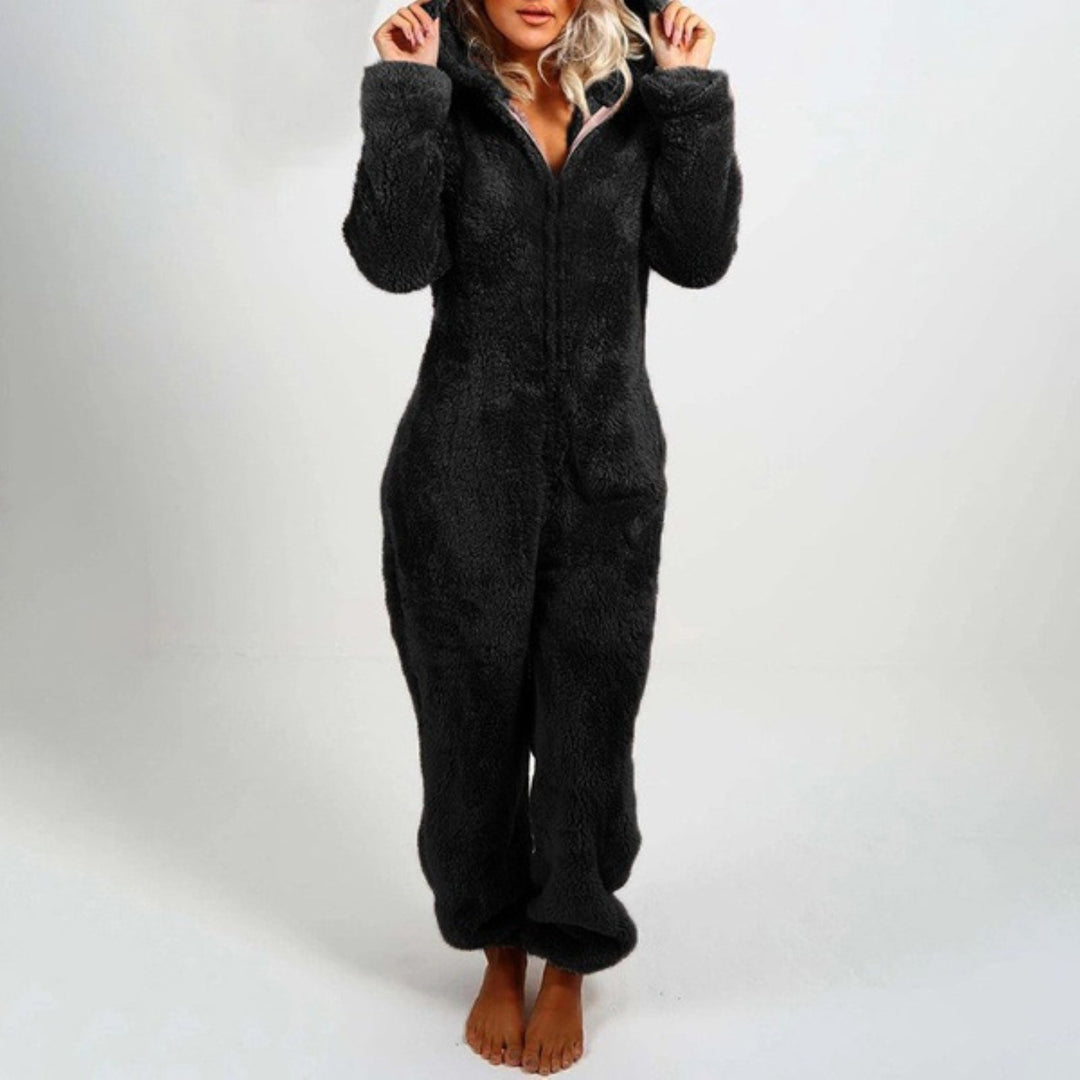Women's Hooded Lounge Jumpsuit — Cosy All-in-One for Relaxed Evenings & Weekend Comfort | Koossa