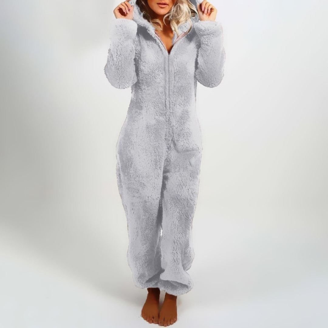 Women's Hooded Lounge Jumpsuit — Cosy All-in-One for Relaxed Evenings & Weekend Comfort | Koossa