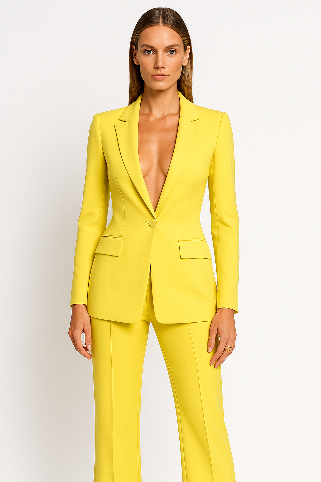Women's Tailored Blazer & Trouser Set — Elegant Two-Piece Suit for Work & Special Occasions | Koossa