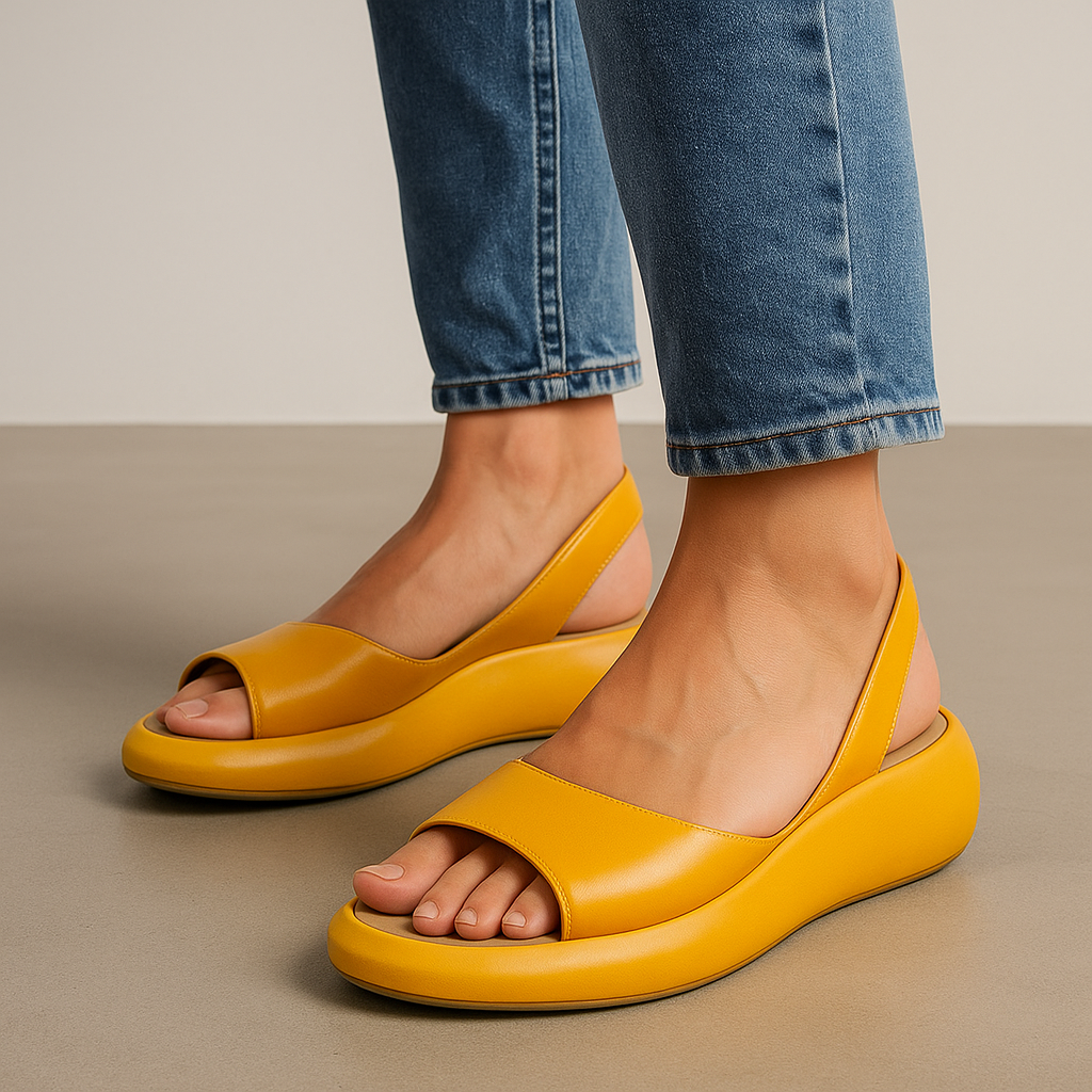 Women's Open-Toe Cushioned Sandals | Lightweight Summer Footwear with Arch Support | Koossa