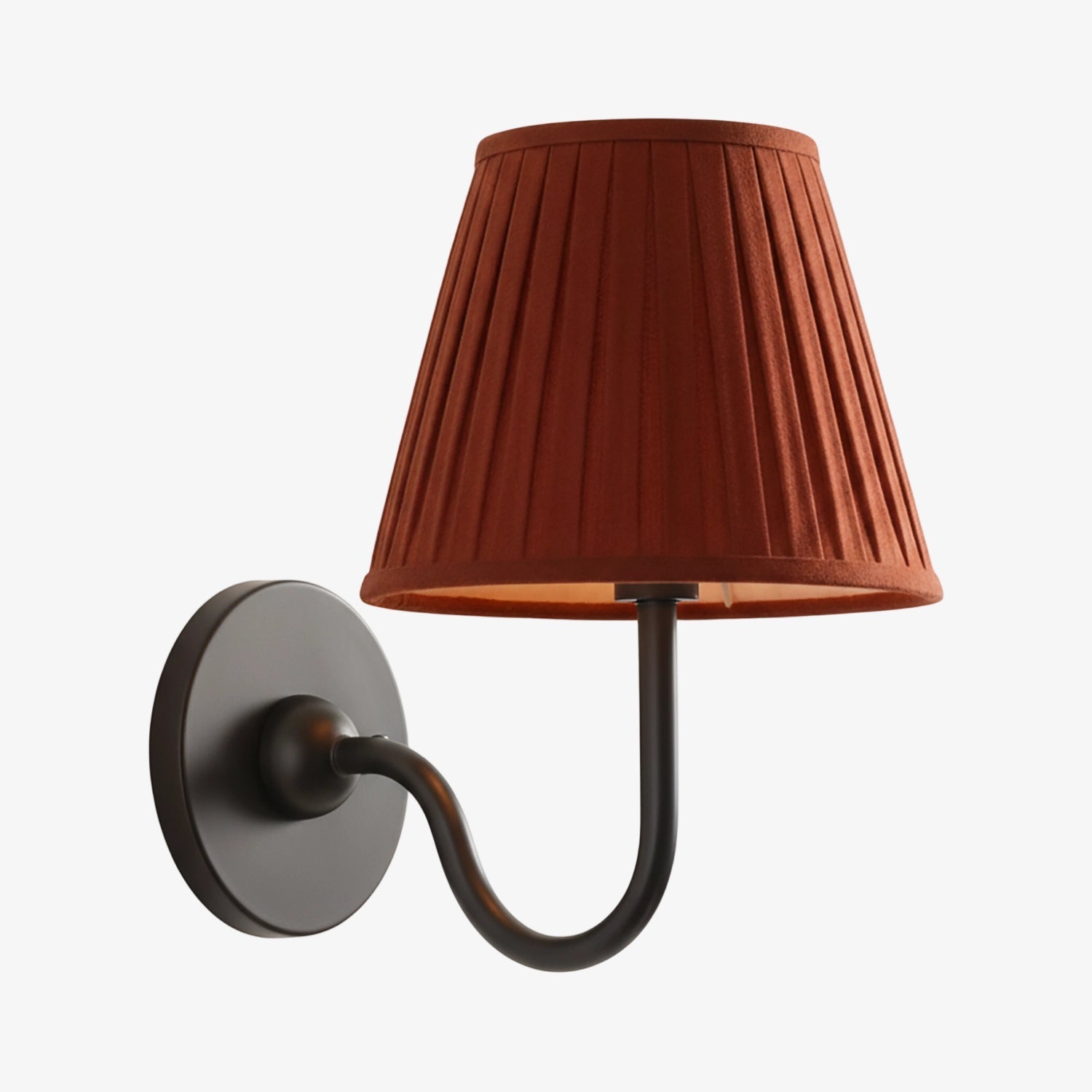 Applique murale élégante à abat-jour plissé en tissu – Éclairage classique et raffiné pour chambre et salon | Koossa