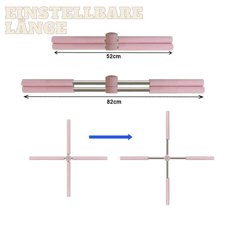 Bâton de Yoga Correcteur de Posture pour Dos Droit et Épaules Ouvertes — Barre Ajustable Maison et Bureau | Koossa