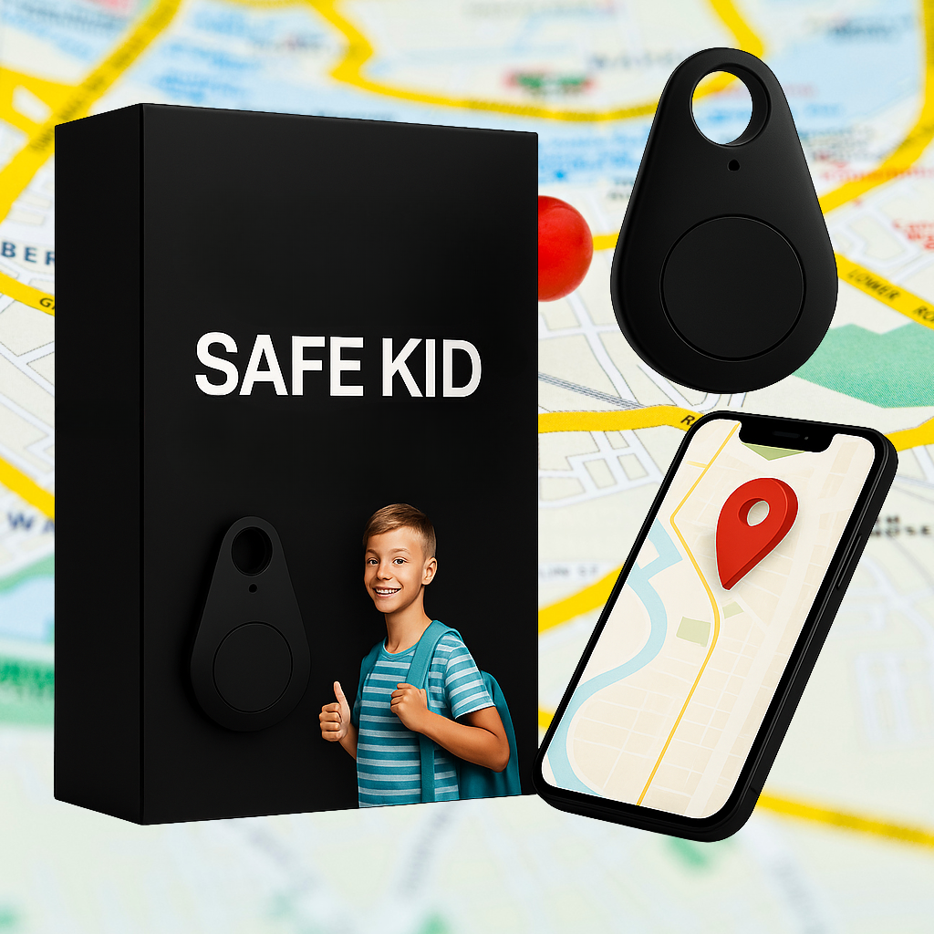 Balise GPS Géolocalisée pour Enfant Étanche avec Alerte SOS Suivi en Temps Réel Légère Sécurisée Autonome | Koossa