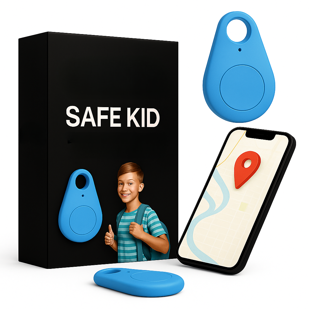 Balise GPS Géolocalisée pour Enfant Étanche avec Alerte SOS Suivi en Temps Réel Légère Sécurisée Autonome | Koossa