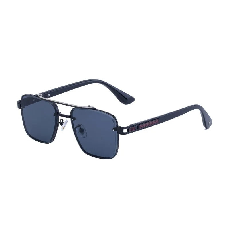 Gradient Aviator Sunglasses with Double Bridge Detail and UV400 Protection for Classic Summer Style | Koossa