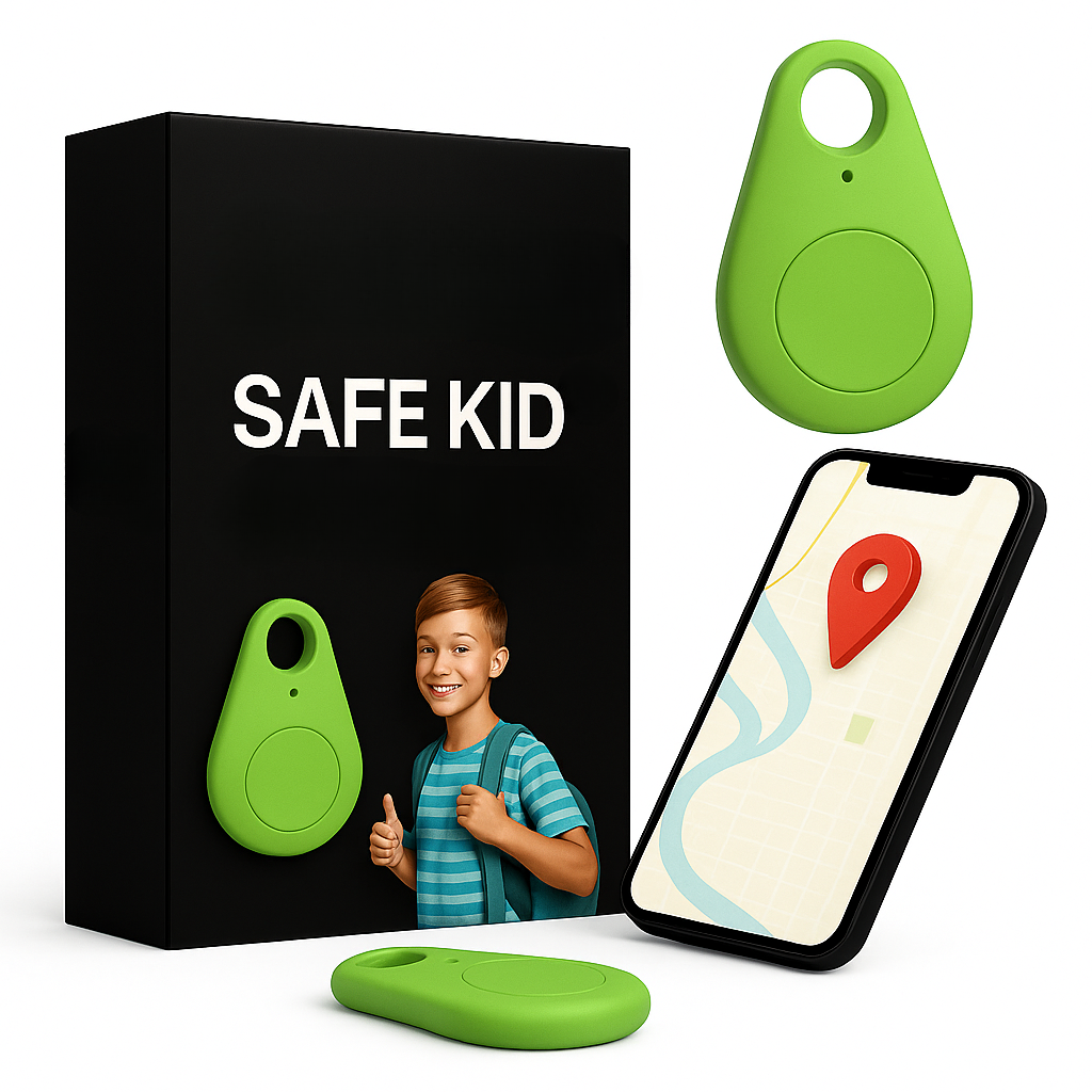 Balise GPS Géolocalisée pour Enfant Étanche avec Alerte SOS Suivi en Temps Réel Légère Sécurisée Autonome | Koossa