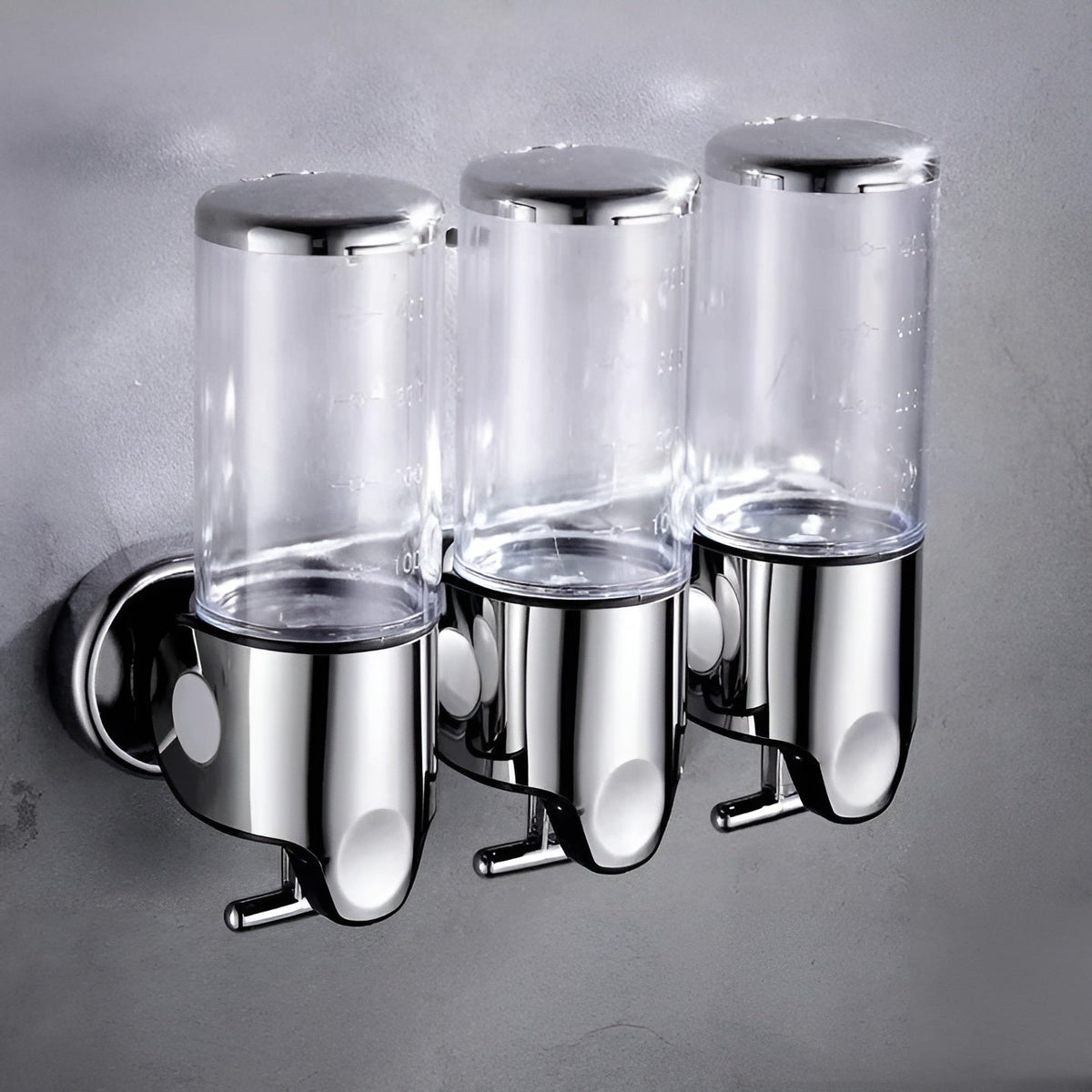Wall Mount Soap Dispenser 17 fl oz Stainless Steel Chrome Finish for Bathroom Kitchen Shower Single Double Triple Pump | Lonoma
