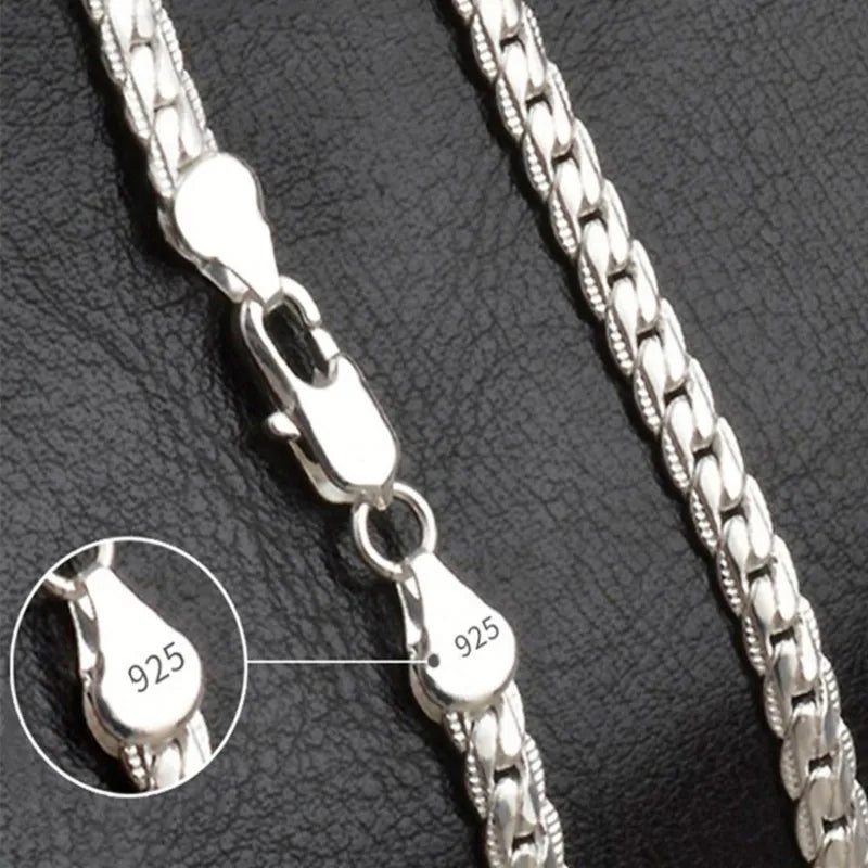 Women's Sterling Silver Chain Necklace — Elegant Timeless Jewellery for Weddings & Special Occasions | Koossa