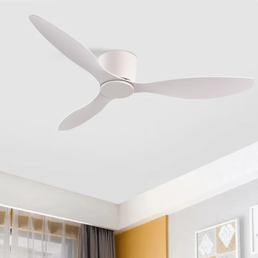 42 Inch Ceiling Fan with Dimmable LED Light, Reversible 3-Speed Quiet Motor, Modern Low Profile Fan for Bedroom, Living Room & Office | Lonoma