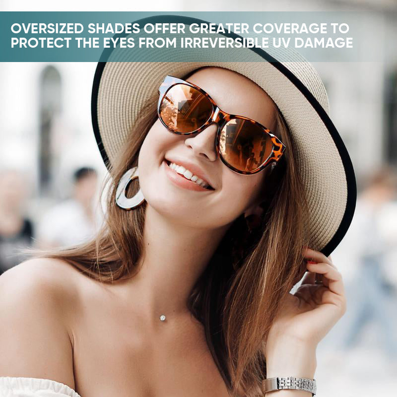 Surlinettes Solaires Polarisées UV400 Cat-Eye Protection Optimale pour Porteurs de Lunettes Homme Femme | Koossa