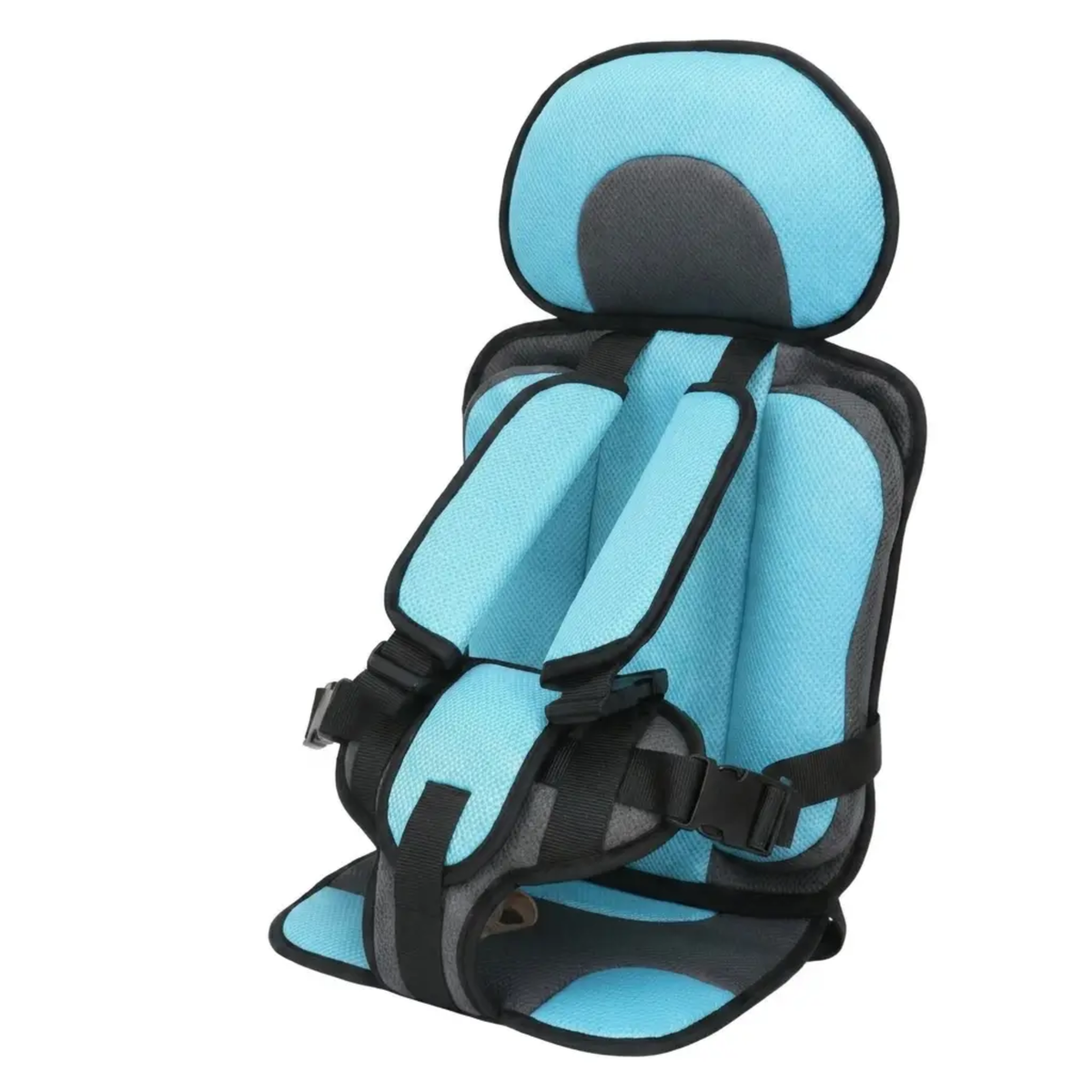 Collapsible Travel Booster Seat with 5-Point Harness for Kids Ages 1-14, Portable Folding Car Seat for Rideshares, Rentals & Road Trips | Lonoma